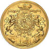 No. 97: Germany / Bavaria. Karl VII, 1726-1744. 20 ducats, Munich. Of extraordinary importance. Extremely fine. Starting price: 200,000 CHF.