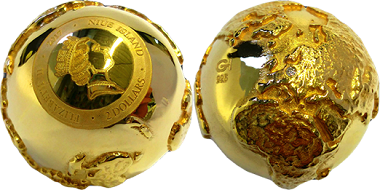 3D Golden Diamond Globe.