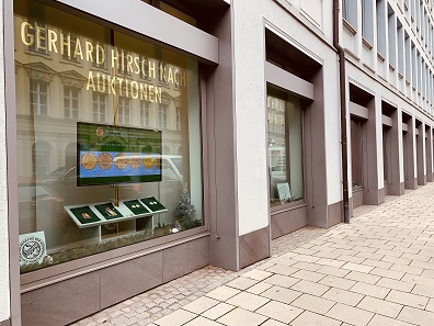 Gerhard Hirsch Nachfolger in Munich: Germany's oldest family-owned coin dealership.