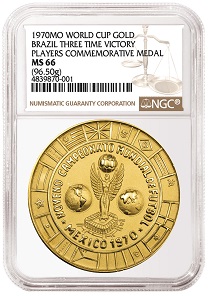 The medal was purchased in a private sale and recently submitted to NGC, which graded it NGC MS 66.