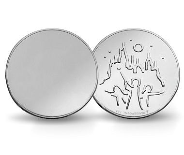 The mysterious Harry Potter Mirror Coin is made of stainless steel.