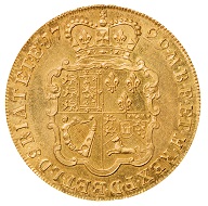 George II (1727-1760), London, 1729, Five Guineas, w. 41.8 g, diam. 37 mm.
