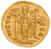 Anastasius I (491-518), Constantinople, 491-498, Solidus, w. 4.45 g, diam. 20 mm.