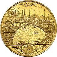 No. 831: Switzerland / Basel. 10 ducats n.d. (1691). Extremely rare. Extremely fine+. Estimate: 50,000 euros.