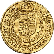 Matthias as Emperor. Ducat 1612, Vienna. From Künker auction 316 (January 31, 2019), No. 618. Price: 2,000 euros.