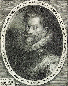 Adolf of Schwarzenberg (*1551, +1600), copperplate engraving after Dominicus Custos.