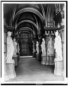 Feldherrenhalle at the Museum of Military History, Vienna. Photo from 1860.