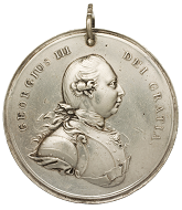 George III. Indian Peace Silver Medal. 79 mm.