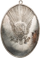 George Washington. Silver Medal. 1793. 175 x 127 mm.