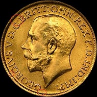 Counterfeit 1913 Great Britain Sovereign No. 1.