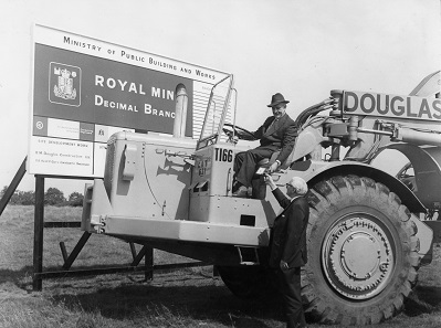 Construction of the new Royal Mint site in Llantrisant began in 1967. Photo: Royal Mint Museum.