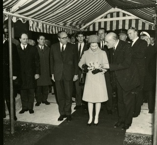 Queen Elizabeth, Prince Philipp, and Prince Charles attended the official opening in December of 1968. Photo: Royal Mint Museum.