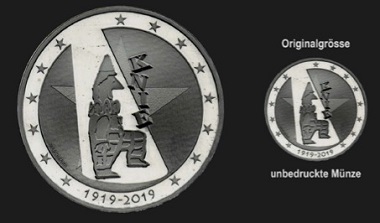 The colorless coin. It will be available as an essay later this year. © Swissmint.