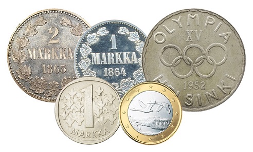 Finnish coinage collection.