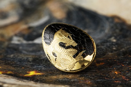 Golden Dragon Egg boasts with advanced micro minting details.