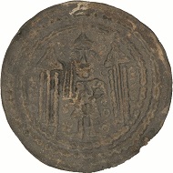 Scan of the base color of a coin issued by Konrad, Margrave of Meissen and holder of the coinage prerogative, mint date ca. 1150. © Fraunhofer IFF.