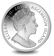 Ascension Island / 1 crown / unc. cupro nickel / 28.28 g / 38.6 mm / Mintage: 10,000.
