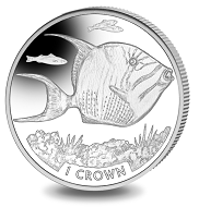 Ascension Island / 1 crown / unc. cupro nickel / 28.28 g / 38.6 mm / Mintage: 10,000.