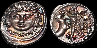Lot 71: Roman Republican. L. Plautius Plancus. AR denarius. Estimate: $1,500.