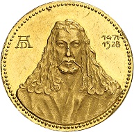 Josef Wild. 20 gold marks 1928. Extremely fine to FDC. Price estimate: 2,000.- euros. From Künker auction 321 (15 March, 2019), No. 6824.