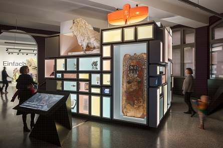 A view of the exhibition. Photo: Jan Bitter / Holzer Kobler Architekturen.