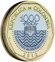Colombia S New Coin Series News Coinsweekly The 1 000 Peso Coin Has Been Re Introduced With New Security Features Since It Was