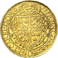 No. 7053: SWEDEN. Christina (1632-1654). 10 ducats 1645. Ahlström 30 (XR, this specimen, under Erfurt); Fb. 926 (