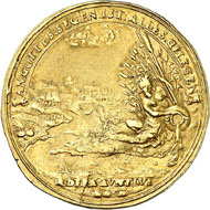 No. 7589: HESSE-KASSEL. Charles (1670-1730). 2 gold gulden 1677 (edergold). Fb. 1271 (