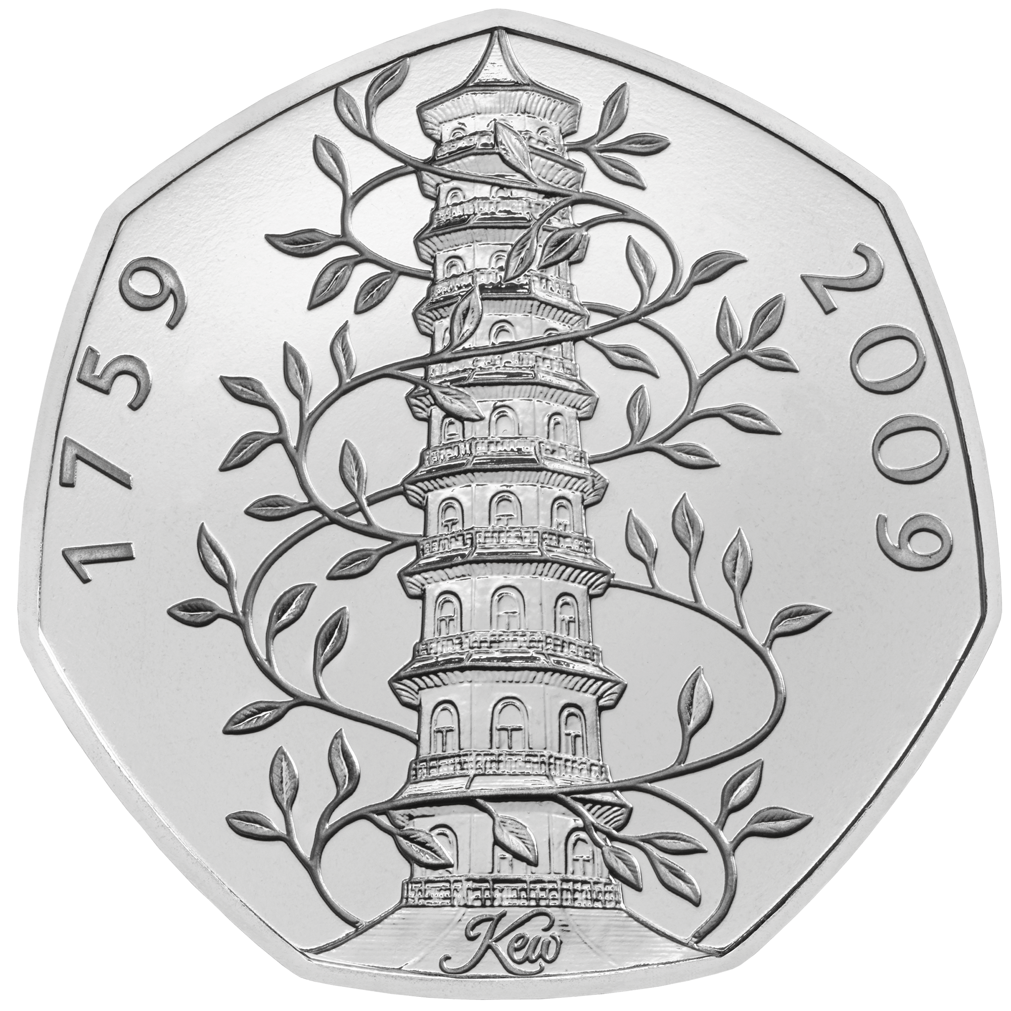Coin Celebrating Kew Gardens