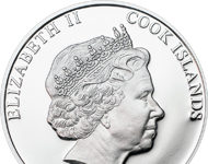Cook Islands collector coin on Chelyabinsk meteorite