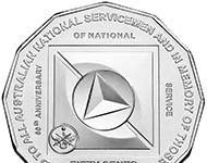 New issue of Royal Australian Mint in honor of the National Servicemen