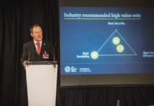 Circulating coins: security features and social responsibility