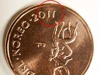 50-øre coins in Norway with date error