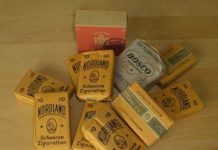 A relic from Germany’s post-war era: a hoard of cigarette boxes