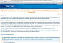 Public consultation – privately