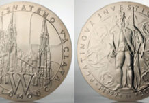 Czech Platinum medal St Wenceslas Cathedral