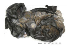 A shoe full of silver coins