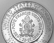 Pope Francis Counterstamped Coins by Mel Wacks