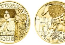 Austrian Mint concludes Klimt and His Women Series with “The Kiss”
