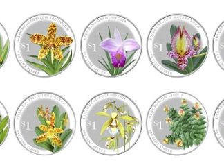 Coin set captures beauty of Singapore’s Orchids