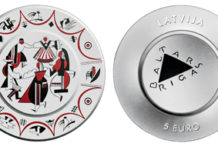 Latvia issues collector coin ‘”Baltars”. Porcelain’
