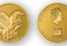 Tokelau’s new coin series features Pegasus in gold