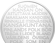 Finish coin honors Independence Day