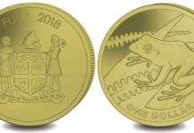 Pobjoy Mint showcases the Yellow Tree Frog on new Fiji coin