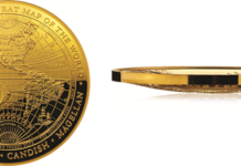 Royal Australian Mint Maps Western Hemisphere on Convex Coin