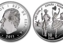 Two Coins To Mark The Occasion Of The Dual Year Spain-Russia 2011