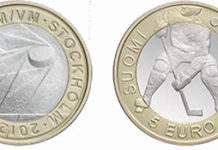 Finland has issued an ice hockey collector coin