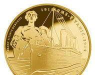 South African Gold coin commemorate Titanic