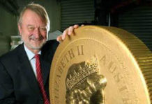 One tonne gold coin takes The Perth Mint into Guinness Book of Records