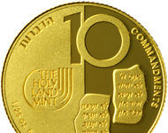 Ten Commandment set of gold medals